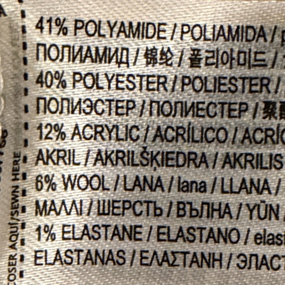 Mango Ivory and Navy V-neck Striped Sweater/NWT/L - Picture 10 of 15